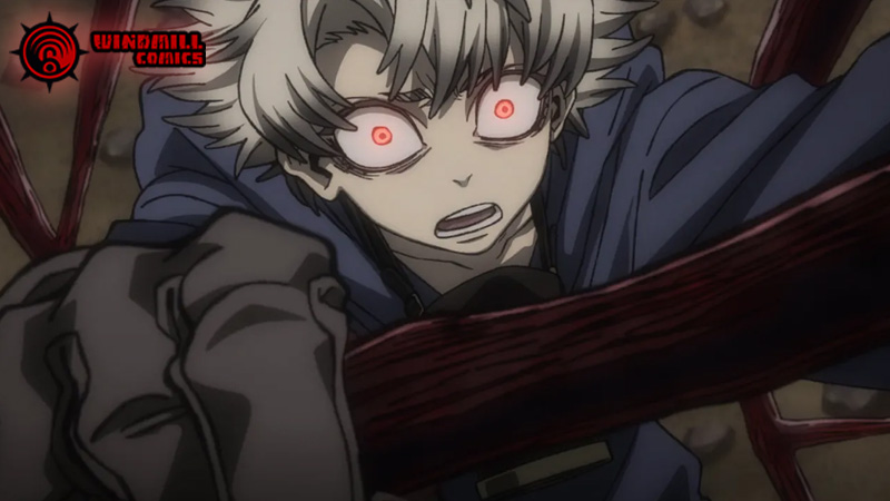 Rudo wields his Giver powers, turning trash into strength in Gachiakuta’s gritty Pit.